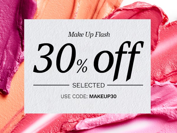 30% OFF SELECTED MAKE UP