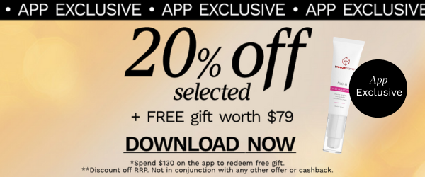 Shop on the LOOKFANTASTIC APP and get 20% off + FREE Gift through checkout!