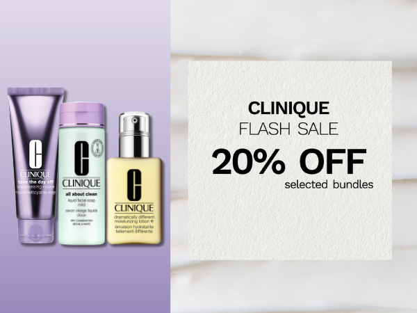 Shop 20% off selected Clinique bundles at LOOKFANTASTIC AU