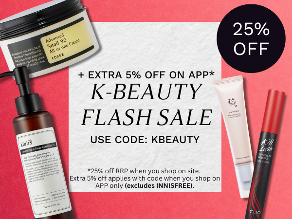 Enjoy 25% + an extra 5% off selected Kbeauty when you shop through the APP! | LOOKFANTASTIC AU
