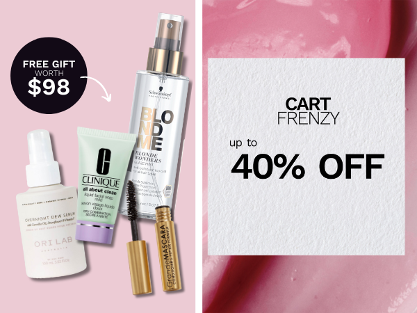 Shop up to 40% off top beauty favourites in LOOKFANTASTIC's Cart Frenzy Sale!