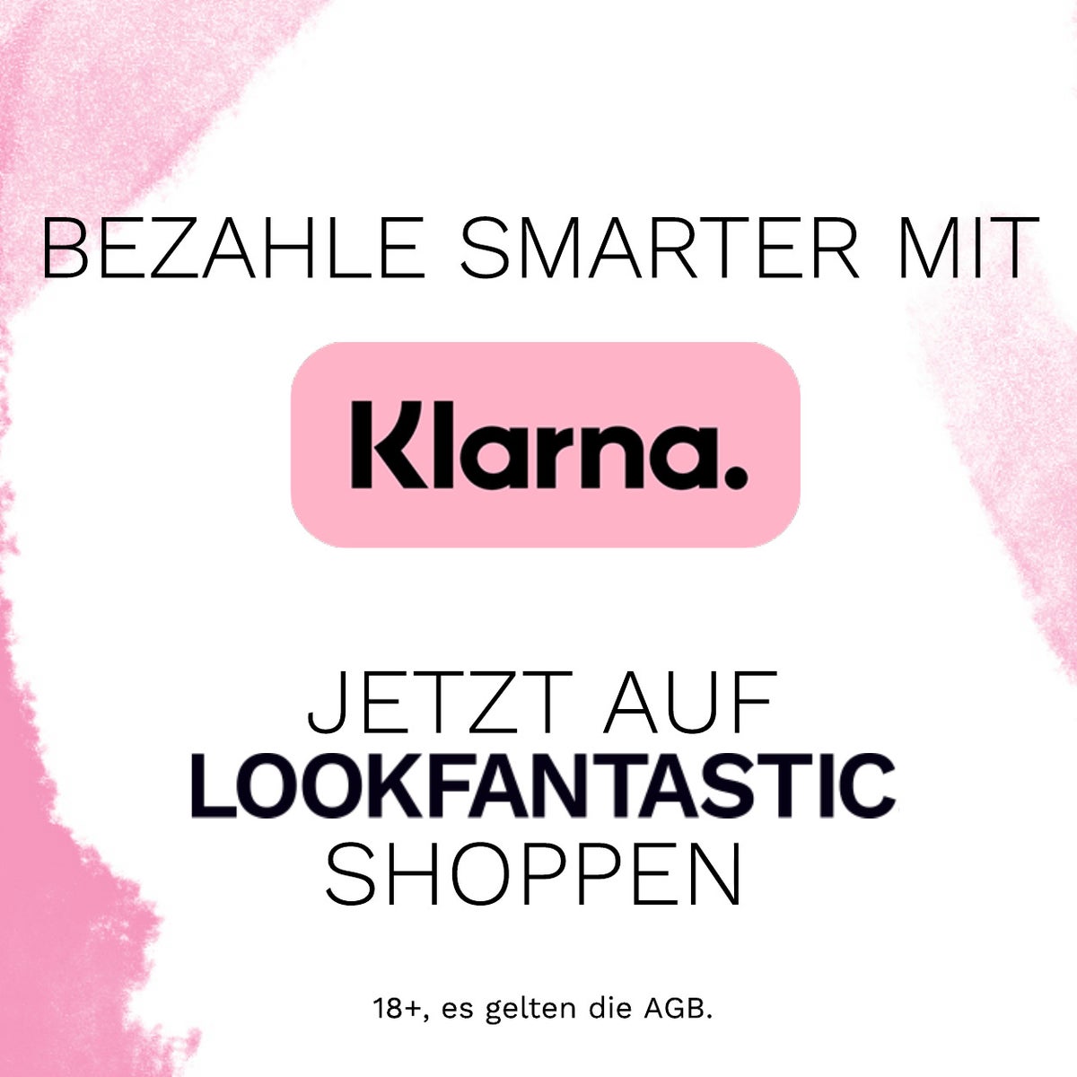 Klarna logo and messaging