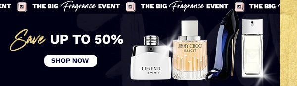 save up to 50% on fragrance