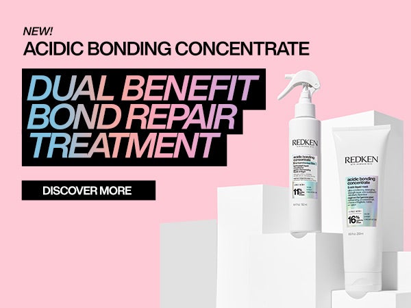 Redken Acidic Bonding Concentrate Range Banner 2 with Discover More CTA