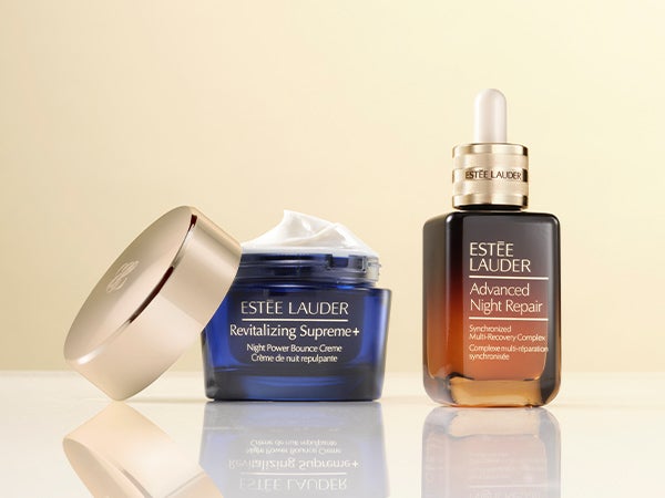 Estee Lauder Revitalizing Supreme+ Night Power Bounce Creme Moisturiser and Advanced Night Repair Serum