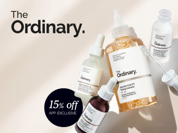 App Exclusive Offer: The Ordinary 15% Off