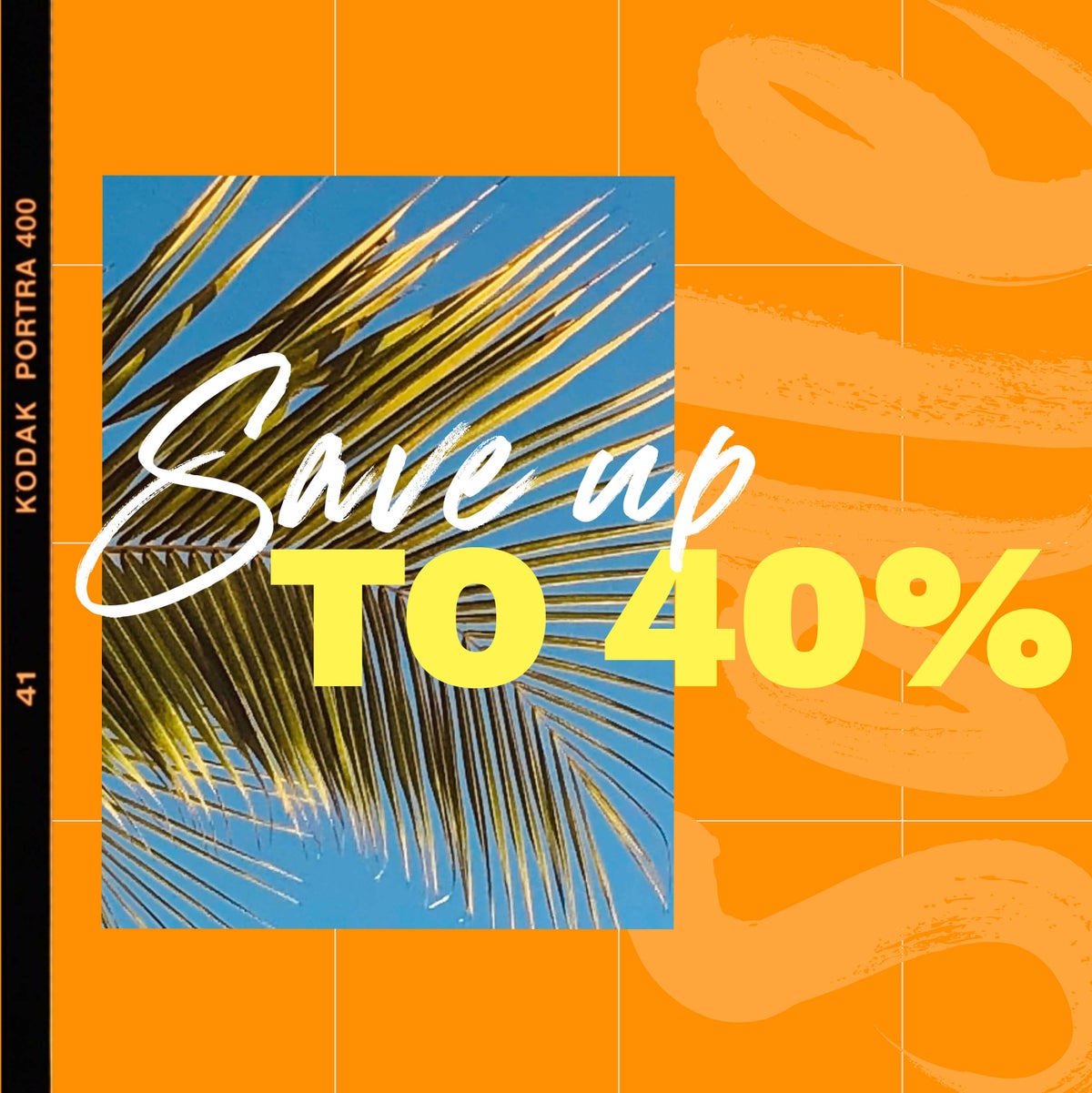 Save up to 40% in our summer sale