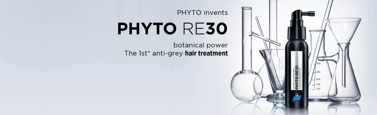 PHYTO inventa o PHYTO RE30 botanical power - O primeiro tratamento capilar anti-cinzento