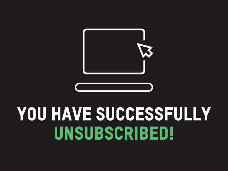 UNSUBCRIBE EMAIL  BANNER