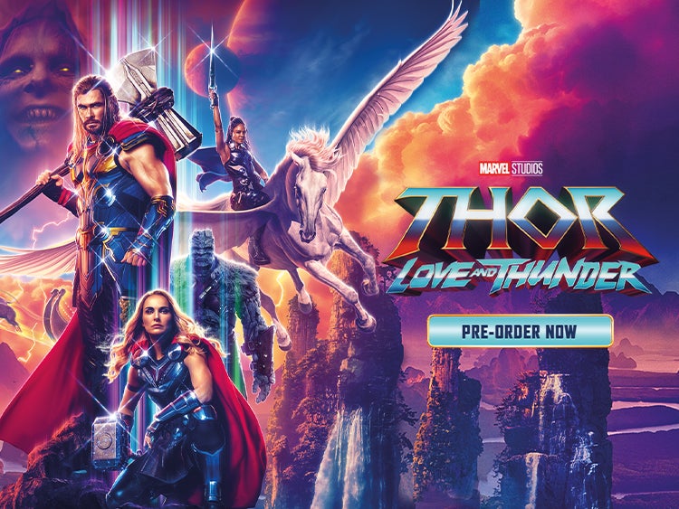 THOR LOVE AND THUNDER PRE ORDER BANNERS