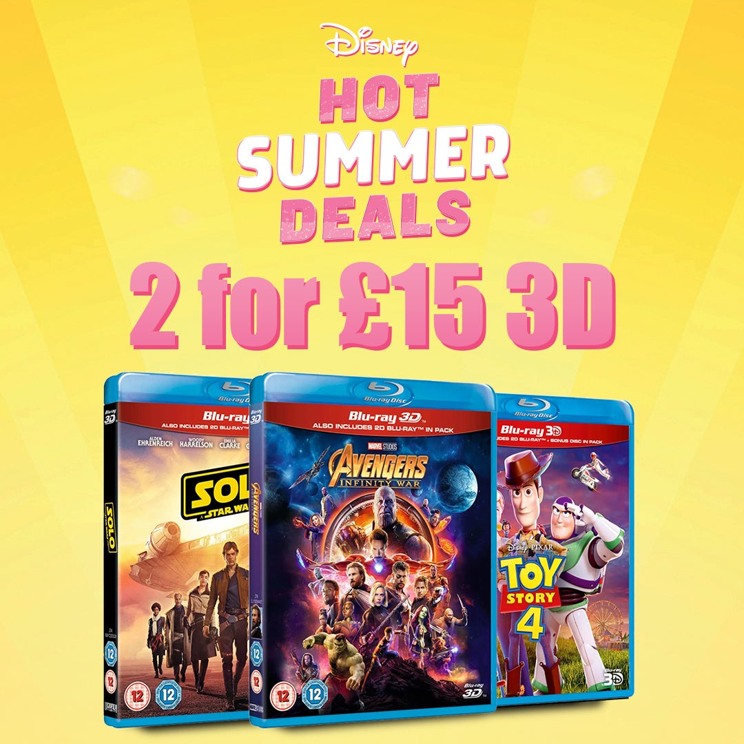 2 For £15 3D Blu-Ray