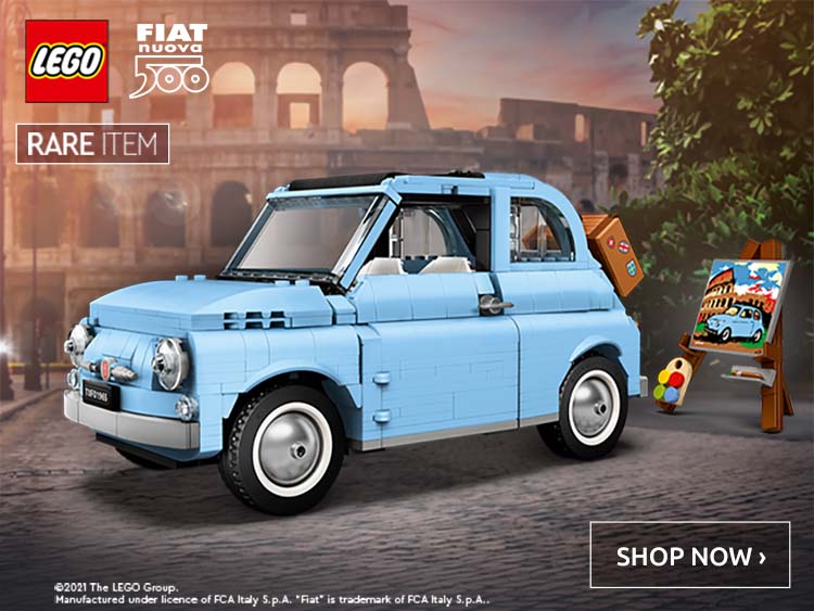 LEGO Creator Expert Fiat 500 Baby Blue Exclusive Limited Edition Collectible Model