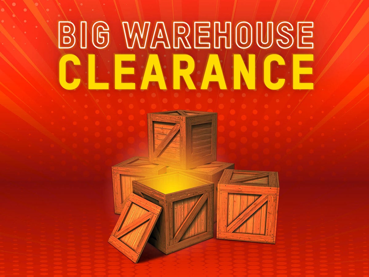 THE BIG WAREHOUSE CLEARANCE BANNERS