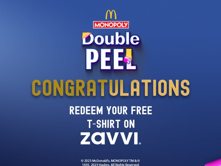 McDonalds Monopoly Free T-Shirt Zavvi Redemption