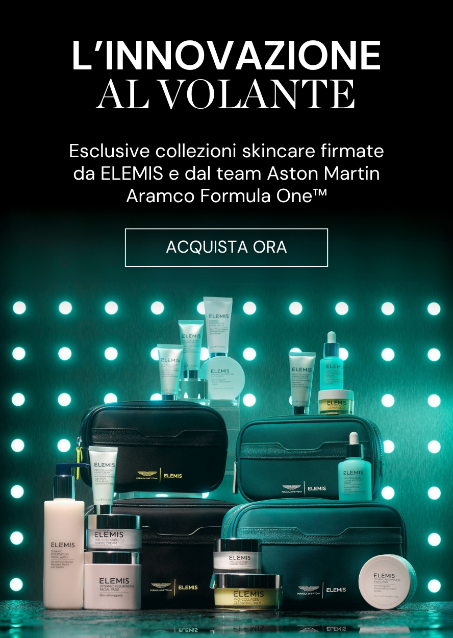 Collezioni firmate da ELEMIS e dal team Aston Martin Aramco Formula One™
