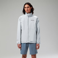 Wasserdichte Woodwalk Herren-Jacke Grau