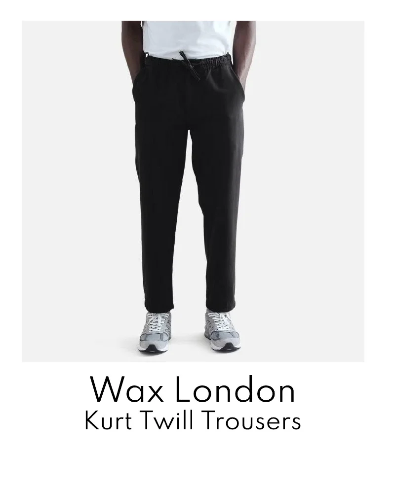 Wax London Kurt Organic Cotton-Twill Trousers