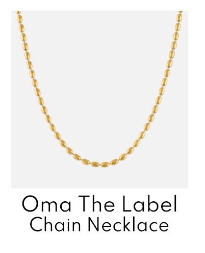 Oma The Label The Ekan 18 Karat Gold-Plated Chain Necklace