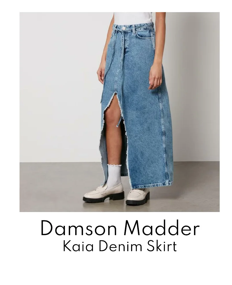 Damson Madder Kaia Denim Maxi Skirt