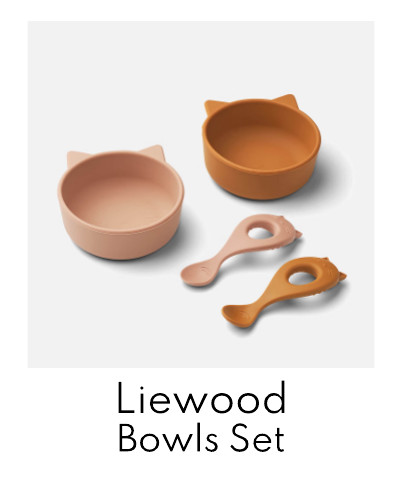 Liewood Evan Set 2-Pack - Cat Mustard/Dark Rose Mix - One Size