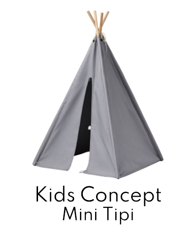 Kids Concept Mini Tipi Tent - Grey