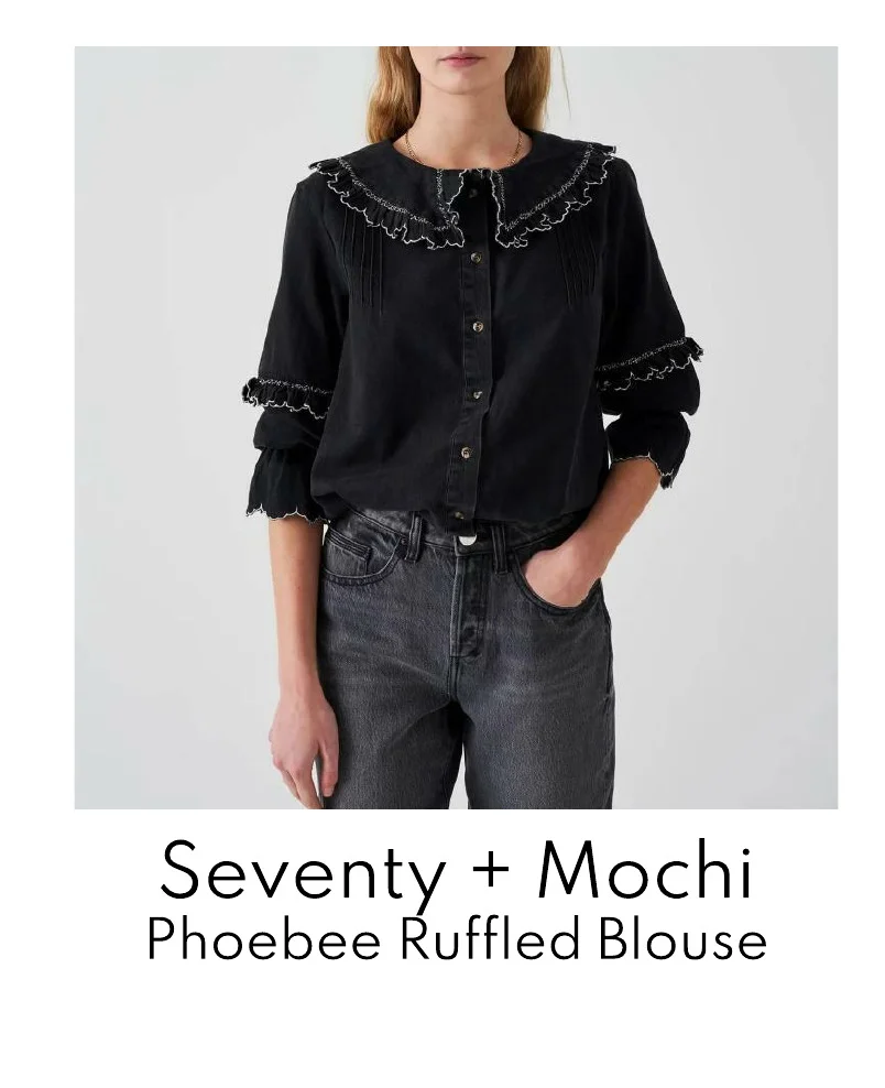 Seventy + Mochi Phoebee Ruffled Cotton Blouse