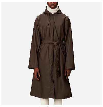 Rains A-Line W-3 Coated Shell Longer Jacket