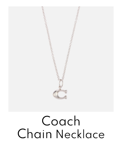 Coach Starter Chain Silver-Tone Necklace
