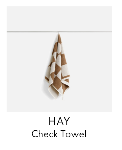 HAY Check Towel - Cappuccino