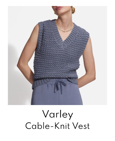 Varley Adie Cable-Knit Vest