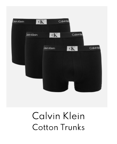 Calvin Klein Three-Pack Cotton Trunks