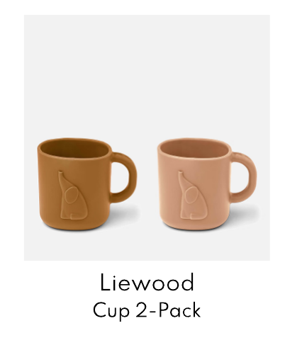 Liewood Chaves Cup 2-Pack - Tuscany Rose/Golden Caramel