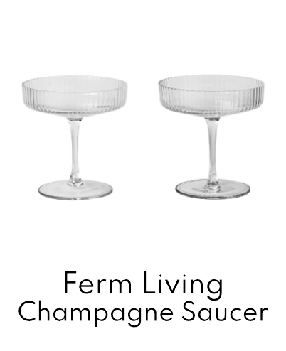 Ferm Living Ripple Champagne Saucer (Set of 2)