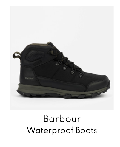 Barbour Men's Malvern Waterproof Leather and Nylon Boots