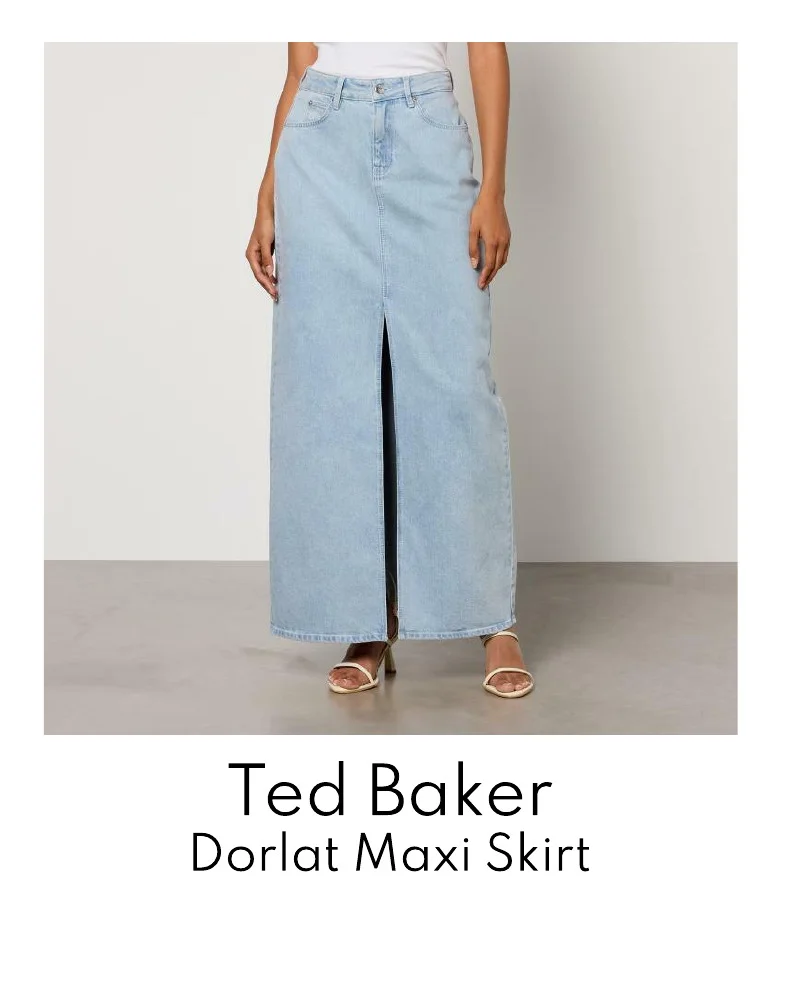 Ted Baker Dorlat Denim Maxi Skirt