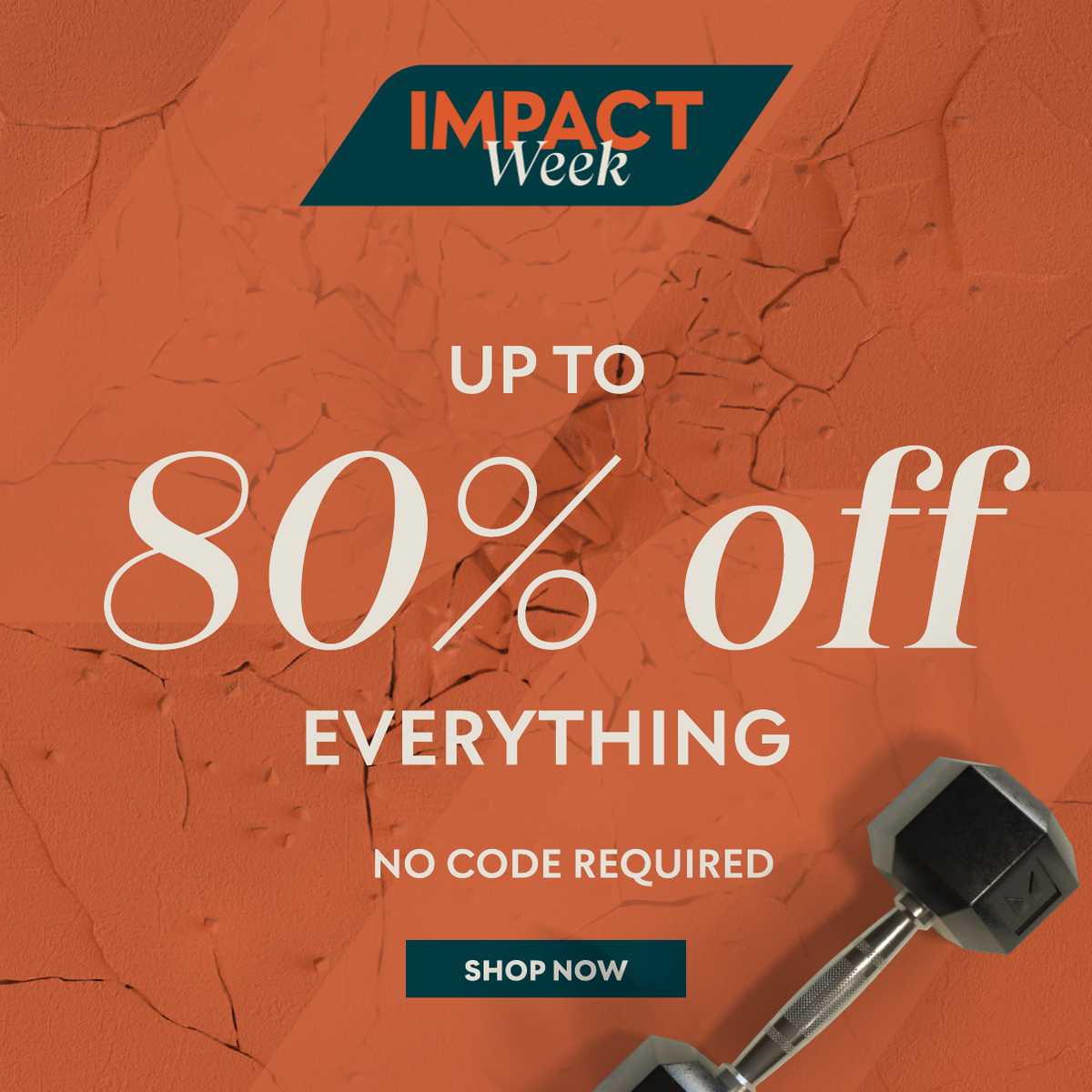 Up to 80% off everything. Shop Now.