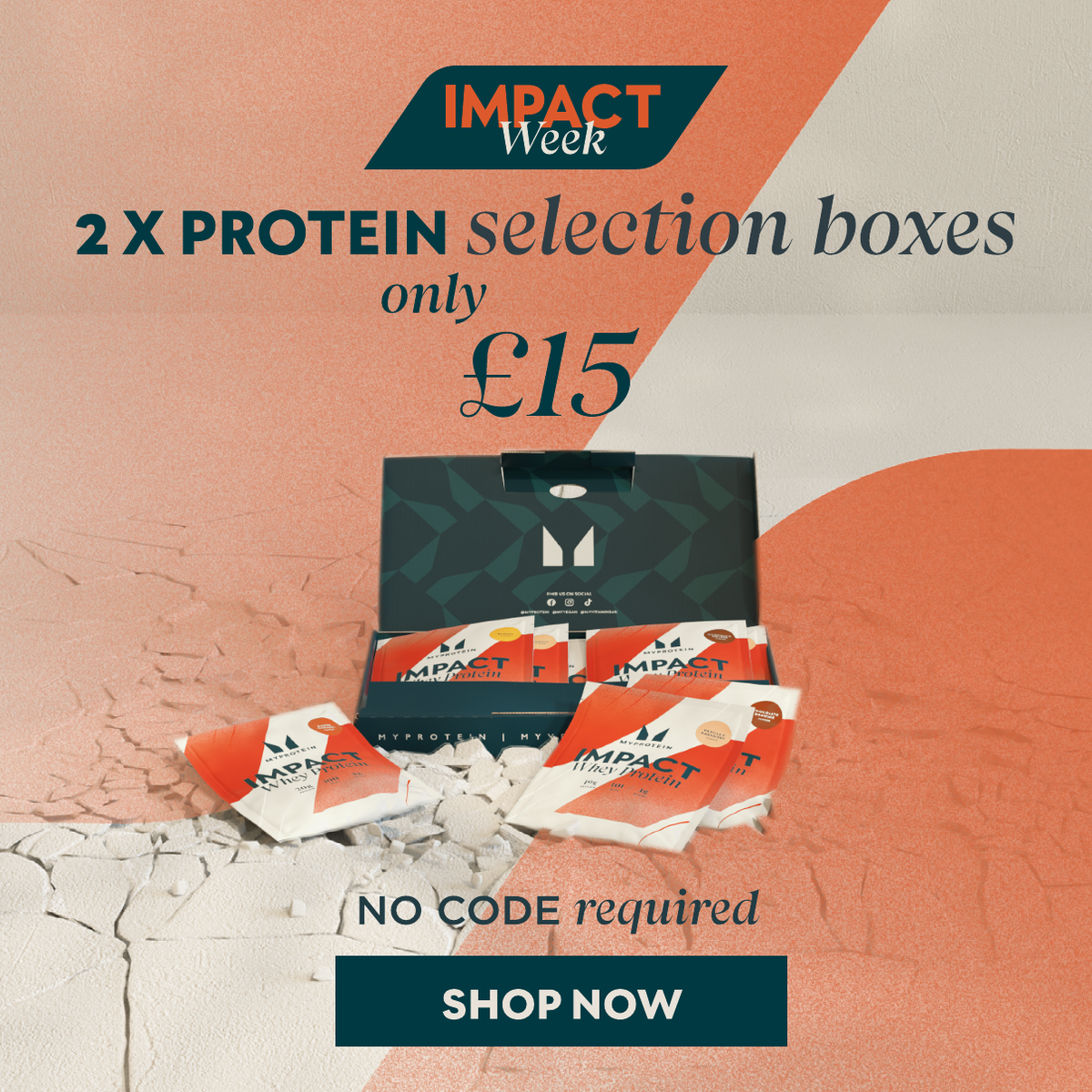 2 protein selection boxes for £15. Hurry, 24 hours only