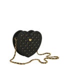 Yumi Quilted heart chain handle cross body bag 