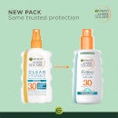 Ambre Solaire Clear Protect Transparent Sun Cream Protection Spray SPF30 200 ml