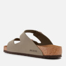 Birkenstock Arizona Birko-Flor Vegan Nubuck Sandals - UK 9.5 - Stone
