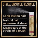 L'Oréal Paris Hairspray by Elnett Care For Dry Damaged Hair Strong Hold Argan Oil Shine 200ml