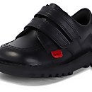 Kickers Toddlers Kick Lo Twin Velcro Shoes - Black - 9