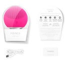 FOREO LUNA Mini 2 Dual-Sided Face Brush for All Skin Types (Various Shades) - Fuchsia