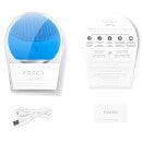 FOREO LUNA Mini 2 Dual-Sided Face Brush for All Skin Types (Various Shades) - Blue