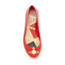 Vivienne Westwood for Melissa Women's Space Love 16 Ballet Flats - Red Orb