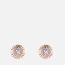 Ted Baker Women's Eisley Enamel Mini Button Earrings - Rose Gold/Silver Glitter