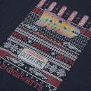 Back To The Future OUTATIME Men's Christmas T-Shirt - Navy