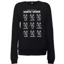 Star Wars Many Faces Of Darth Vader Women's Sweatshirt - Black