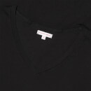 Ob-T 테일러드 핏 크루넥 티셔츠 블랙