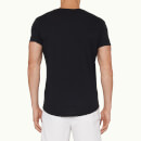Ob-T 테일러드 핏 크루넥 티셔츠 블랙